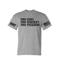 Pro Guns Whiskey Freedom 2A Shirt