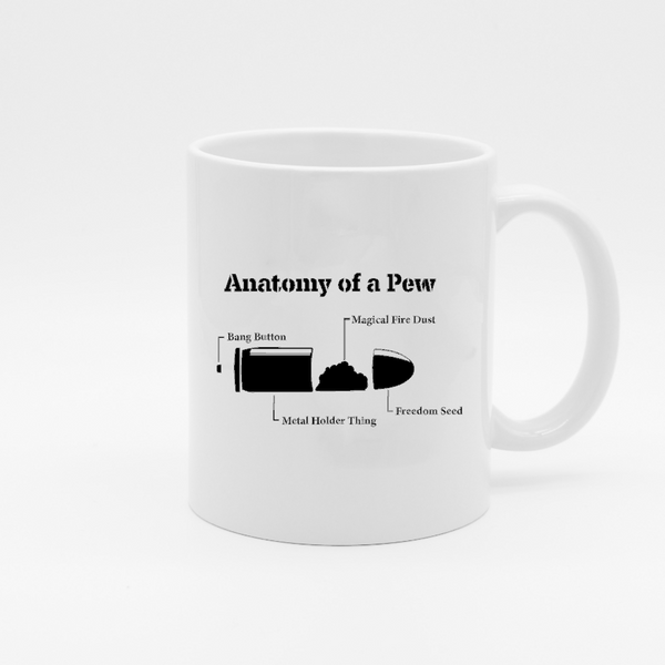 Anatomy Of A Pew Coffee Mug