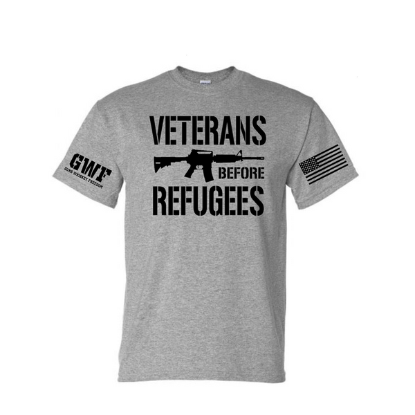 Veterans Before Refugees 2A Shirt(Grey)